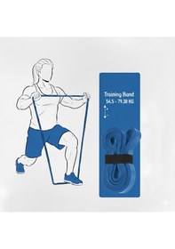 Resim Çeşitli Kg Direnç Bantları, Gym Barfiks Direnç Bandı, Kas Geliştirme Direnç Bandı, Pilates Egzersiz Bandı Mavi 
