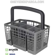 Resim Altus AL 403 A Bulaşık Makinesi Kaşıklık Sepeti Gri Çatal Kaşık Sepeti 