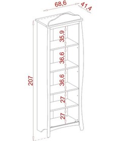 Resim Meltem Kids Prestij Krem Genç Odası Kitaplık 