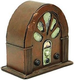 Resim Radyo Kumbara Vintage El Yapımı Dekoratif Hediyelik 