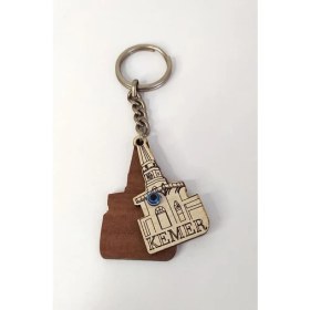 Resim Hd Marketim Nazar Boncuklu Ahşap Anahtarlık Çanta Süsü Dekor Kemer Yazılı 10851 