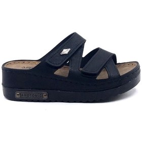 Resim Aryan 07-980 Kadın Yazlık Terlik 5 CM - Siyah 