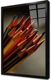 Resim Boya Kalem Çerçeveli Cam Tablo 20x30 cm CA23123 