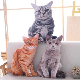 Resim Karam 3D Kedi Yastık 