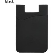 Resim Iskybob Yeni Tasarım Kendinden Yapışkanlı Kredi Kartı Tutucu - Telefon Arka Cep İçin İnce Cüzdan Kadın/erkek Alcaltel 3x 2020 Bej 