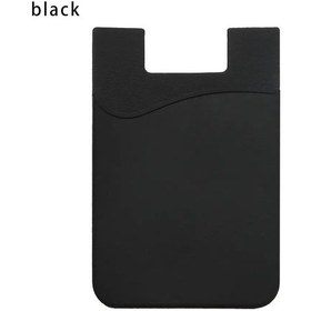 Resim Iskybob Yeni Tasarım Kendinden Yapışkanlı Kredi Kartı Tutucu - Telefon Arka Cep İçin İnce Cüzdan Kadın/erkek Alcaltel 3x 2020 Bej 