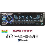 Resim OTO TEYP 4X60W BT/2XUSB/SD/FM/AUX BÜYÜK EKRAN 7 RENKLİ MEGA VM-6604 Jameson