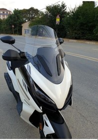 Resim Motocam Zontes Zt 250 T-e Ön Cam 2023-2026 Model 73cm Şeffaf Renkli 4mm 