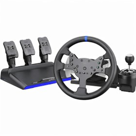 Resim cosmostech 7116 V99 Oyun Direksiyon Seti 3.2Nm Force Feedback 270°/900° Vites & Pedal PC PS4 Xbox Uyumlu 