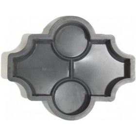 Resim Plastik Parke Taşı Kalıbı Tekli Yonca 4,5 Cm (10 Adet) 