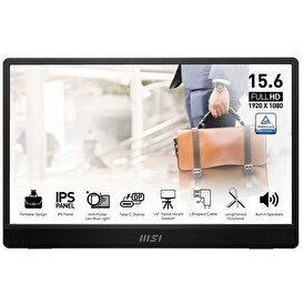 Resim MSI PRO MP161 E2 15.6" 1920x1080 (FHD) 16:9 Flat IPS 60HZ 4MS Adaptive-SYNC Portatif Monitör 