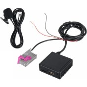 Resim Techmaster Audi A3 A4 A6 Tt R8 A8 Gallardo 5.0 Mikrofonlu Aux Adaptörü Sku4 USB Tf Kart Girişi 