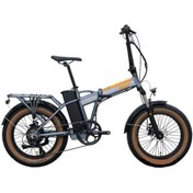 Resim DISCOVERY - 20 - Katlanır ( FAT Bike) - 7 Vites - H.Disc - Elektrikli - Mat Füme-Turuncu\u002FGri 