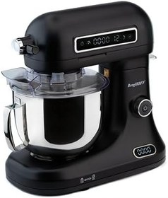Resim BergHOFF Gem Retro 5 L Stand Mikser - 1600 W, Dayanıklı Döküm Alüminyum Gövde | Siyah 