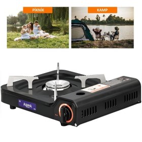 Resim EksikSepeti Tekli Portatif Ocak Kamp Ocağı + Kamp Gazı 227g 1 Adet 