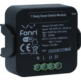 Resim Fonri Kablosuz Akıllı Sıva Altı Tekli Anahtar 