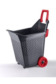 Resim BADEPO Bama Çok Amaçlı Plastik Bahçe Arabası 76 Lt Antrasit 