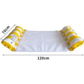 Resim Cbtx Global Pvc Şişme Hamak Yetişkin Yüzme Yüzen Sıra, : 120 X 70cm Koyu Mavi Çizgili Çok Renkli 