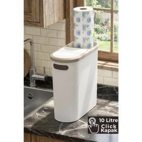 Resim 10 Litre Modern Çöp Kovası - Banyo, Ofis ve Mutfak Için Pratik ve Şık 