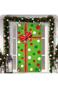 Resim PROMISEBACKDROP2 190x75cm Lastikli kapı süsü, Kumaş kapı giydirme, Christmas decor, Yılbaşı, Okul etkinlik kapı süsü 