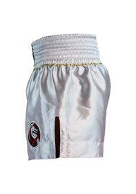Resim Dragondo Mt3033 Muaythai Şortu Beyaz Kick Boks Şortu Beyaz 
