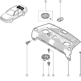 Resim Renault Emniyet Kemeri Kapağı Megane 