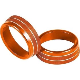 Resim Ford Mustang 2015-2021 İçin Alüminyum Klima Düğme Kapağı, Turuncu, Çizik Koruması Ve Dekoratif Görünüm, Kolay Kurulum 