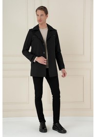 Resim Ka 086 Slim Fit Siyah Spor Kaban Siyah 