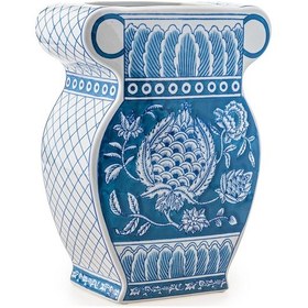 Resim The Mia Dekoratif Küp Vazo Mavi 26x13x33 Cm 