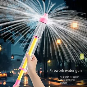 Resim Geniş Çekme İpi Havai Fişekli Su Püskürtücü - Deliksiz Tasarım, Mühimmat Gerekmez, Dayanıklı Plastik Fıskiye Blaster Plaj Su Balonu Dövüşleri, Açık Hava Yaz Aktiviteleri & Partiler için, Su Sprey Şişesi, Plaj İçin Temel Eşya, Eğlenceli Tasarım 