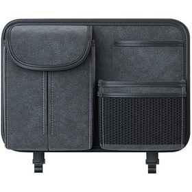 Resim Rogfer Araba Koltuğu Arkası Organizatör Çok Fonksiyonlu Saklama Çantası Dekoratif Ürünler Siyah 