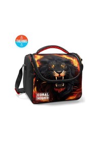 Resim Coral High Kids Siyah Aslan Desenli Thermo Beslenme Çantası 22771 Siyah 