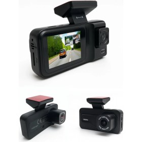 Resim A98 3 Kameralı Araç Içi Kamera | 1080P Full Hd Ön + Iç + Geri Görüş Kamerası | Gece Görüşlü, G-Sensör, Döngüsel Kayıt, 2.0” Ekran 