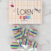 Resim Loren Crafts 8'li Desenli Düğme - 1104 
