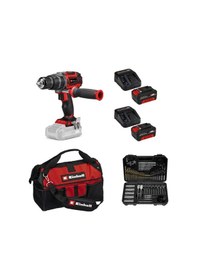 Resim Einhell TP-CD 18/60 Li-ı Bl Solo Akülü Vidalama + 2x4AH Akü + 103 Parça Uç Seti Kumaş Çanta Dahil 