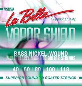 Resim La Bella Vsb5A Vapor Shield Bass Strings Takım Tel 5 Telli Bas G 