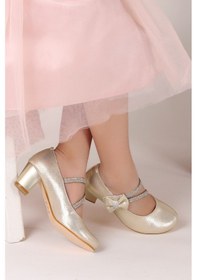 Resim Kiko Kids 750 Günlük Kız Çocuk 4 Cm Topuklu Babet Ayakkabı 001 