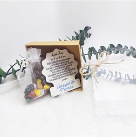 Resim Kutulu Ayetel Kürsi Baskılı Ahşap Bebek Magnet(30 Adet) 