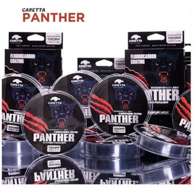 Resim Caretta Panther 150 Mt Fluorocarbon Coatıng Gray Misina - 0.23mm 0.40 MM 