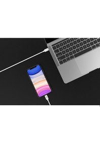 Resim Bix BX-IP02UC Type-C to Lightning Data ve Şarj Kablosu Beyaz 1 Me 