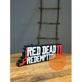 Resim Turuncuhane Red Dead Redemption 2 Arthur Morgan Logo Masaüstü Dekor Figür Hediyelik Playstation Xbox 17 cm 