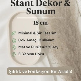 Resim Dekoratif Sunum Tepsisi - Takı ve Mumluk Standı | Sticker Master - Siyah 