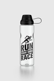 Resim Renga Ege Yazı Desenli 750 ml Tritan Matara 912067 Siyah 