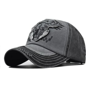 Resim Afun Yeni Yıkanmış Pamuk Beyzbol Şapkası Erkekler Nakış Vintage Bull Kadınlar Içın Snapback Erkekler Içın Şapkalar Casquette Spor Hombre Kap (Yurt Dışından) 