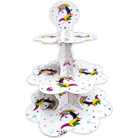 Resim Karakterli Kek Standı Unicorn 