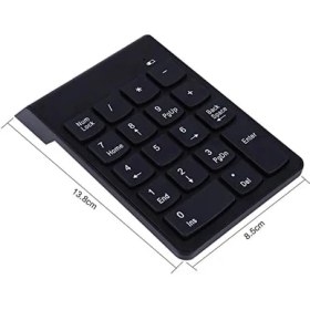 Resim Plus PX-1510K Siyah USB Kablosuz Numerik Klavye Keypad 