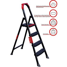 Resim Anka Plus 3+1 Basamaklı Metal Merdiven 