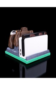 Resim OddieArtStore Nintendo Switch Dock Kapağı +İkili Joy-Con Kılıf ( Tapınak Şekilli ) 