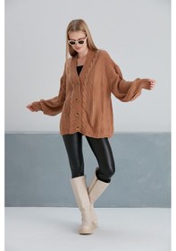 Resim Alisa Kısa Hırka Camel 