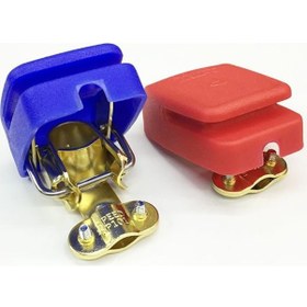 Resim Akü Kutupbaşı. Çift. Plastik Kapaklı Kutup Başı. Marin 